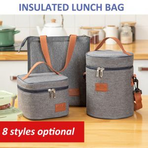 GDRGHJN Family Fruit Food Fresh Picnic Insulated Lunch Bags Thermal Cooler Lunch box Cooler Bag Handbag