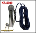 ORIGINAL NEW! KS-5000 Platinum  Wired Microphone (10Meters)Heavy Duty, Reliable and High Performance ✅100% Original Platinum Karaoke KS-5000 High-End Dynamic Wired Mic. 