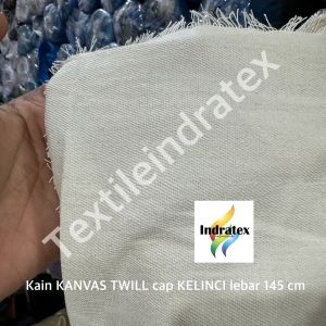( per 1 roll ) kain KANVAS TWILL cap KELINCI greige canvas lebar 145 cm katun polyester tebal kasar kaku bahan tas tote totebag pouch dekorasi dekor sablon tirai hordeng gorden pintu jendela dekorasi dekor pouch kerajinan tangan alas karpet sepatu