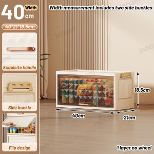 inhom L32-50cm Durabox Cabinet Drawer Flip Top Storage Plastic Wardrobe For Toy Clothes Home Organizer