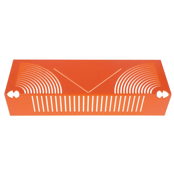 Johor 1pcs Square Tube Round Corner Drawing Ruler 45-degree Angle Guide ...