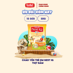 Combo 15 gói cháo yến trẻ em Yến Việt công thức độc quyền bổ sung dưỡng chất trẻ tăng cân cao lớn 50g/gói