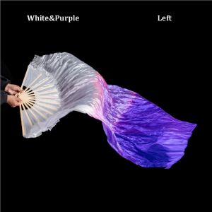 DOOUR Multicolors Belly Dancing Fan Practice Dancer Tool 1.5m Rayon Silk Fans Sell Gradient Color Long Imitation Fan Dance Accessories