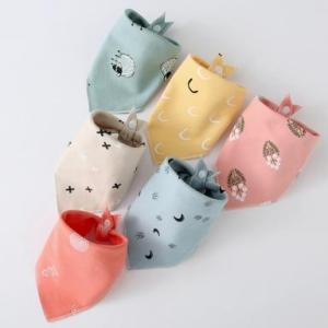 TIDJANI Cute Pet Bandana For Dog Cat Triangular Pet Bibs Scarf Cotton Washable Ties Collar Scarf Puppy Kitten Accessories