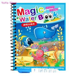 💕 YoYo Shop 💕 Coloring Books Painting Toy Magic Water Drawing Books Toddler Graffiti Toy DIY Craft Toys For Children Gifts