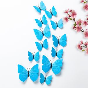 Set 2 túi 24 bướm nam châm trang trí bó hoa cửa kính giỏ quả tủ lạnh