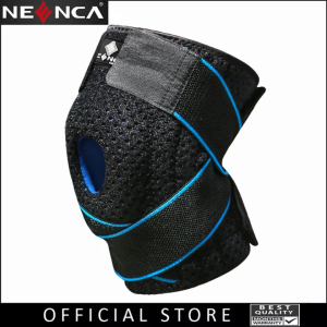 NEENCA Knee Brace with Side Stabilizers and Patella Gel Pads Adjustable Compression Support Brace for Men & Women Breathable Knee Support for Running Gym Sports Outdoor Activities 4 Sizes