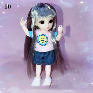LINCHEIN 1 / 12Bjd Molly Body Obitsu 11 Ob11 Phụ kiện Bộ đồ cho búp bê hình thú Quần áo búp bê Trang phục búp bê xinh đẹp Váy búp bê 16 ~ 17cm