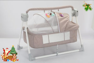 Automatic baby cradle electric baby rocking bed folding multifunctional electric cradle with remote control