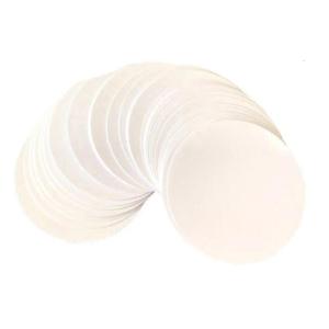 100Pcs White Circular Paper Button Maker Circle Paper For Handmade Button Pin Badge Safety Pin Painting and Art Craft
