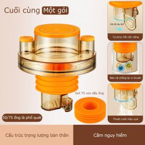 Đầu nối ống thoát nước bồn rửa chén chống mùi hôi đa năng tiện dụng 9.5x4.8cmbộ lọc cốngChống mùi LAZYL