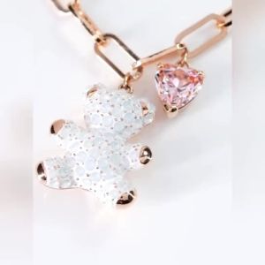 Swarovski TEDDY Swan Bracelet with Crystal Stone Adjustable - Fashion Womens Jewelry