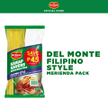 DEL MONTE Filipino Style Merienda Savers Pack for 7 servings (Del Monte Filipino Style Spaghetti Sauce 500g + Del Monte Pasta Italiana 400g). 