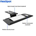 FlexiSpot KT1 Adjustable Keyboard Tray Ergonomic Design Standard Under Desk Sturdy Platform with Rubber Wrist Rest. 