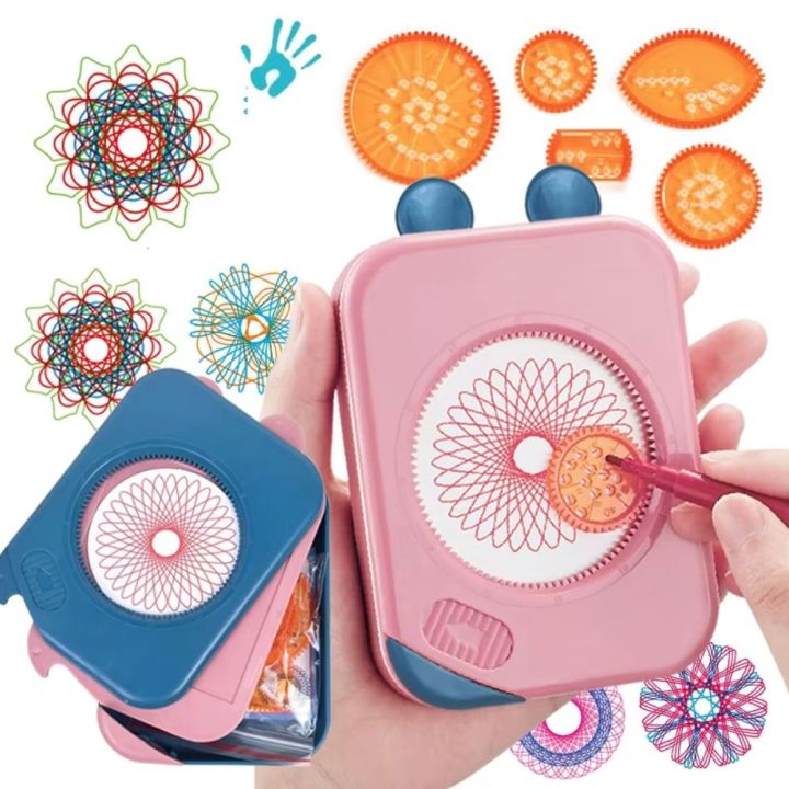 NOBLE YOU Đa chức năng Đồ chơi vẽ Spirograph Ma Thuật Toán học Thước kẻ ...