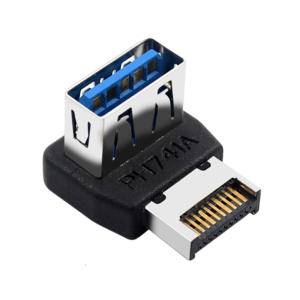USB Front Panel Adapter L-Shaped USB 3.1 To TYPE E Adapter Configuration Panel TYPE E 90 Degree Steering Header