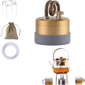 2026 High-Power PortableOutdoor Spirit Burner & StoveLightweightCamping Stove with Stable Stand for Backpacking Hiking Brewing Tea Coffee & Picnic (Coffee)