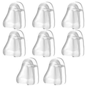 Pack of 8 Wall Attachable Eyewear Retainers Handy Nose Shape Glasses Holders Wall Installation Storage Organizers