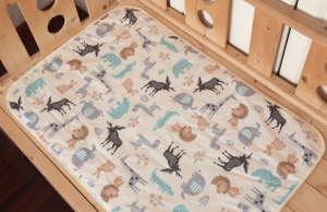 (🔔มีคูปองส่งฟรี) ผ้ารองฉี่เด็ก แผ่นรองฉี่ แผ่นรองกันเปื้อน ขนาดพกพา(60x90 cm.) หนา 3 ชั้น ซึมซับได้ดี ลายน่ารัก