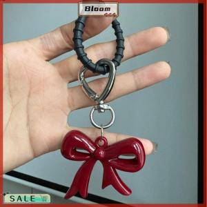 Follow Get New[Bloom Z] Exquisite Temperament Red Heart Bow Charms Keychain Versatile Phone Pendant Fashion Backpack Hanging Ornament Accessories Gifts