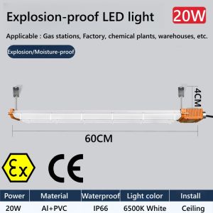 High Quality LED Explosion-proof Tri-proof Light 220V- 0.6/1.2M Warehouse Factory Garage Light