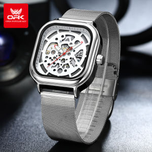 OPK นาฬิกาสำหรับ Nans แบรนด์ดั้งเดิมกันน้ำใหม่สไตล์แฟชั่นนาฬิกาควอตซ์ลูมินัสสแตนเลสหรูหรา2024พร้อมกล่องฟรี