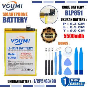 VOUMI BLP851 Baterai Double IC Power high Capacity Oppo A74 4G / A95 4G CPH2365 / F19 / Reno 6 Lite