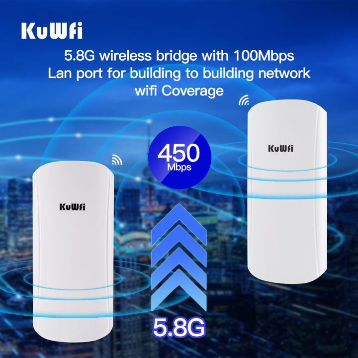 Shop5792397 Store Kuwfi Outdoor Wireless Bridge 5GHz 450Mbps CPE Wifi ...