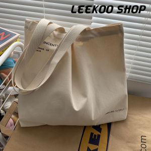 Large capacity bag canvas bag women bag 2024 new style fashionable versatile canvas shoulder bag college student class shoulder bag