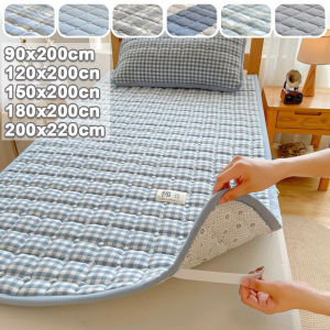 Quilted Cotton Mattress Pad Breathable Non Slip Thin Mattress Topper with Elastic Straps for Dormitory Home Bedding Protector2026