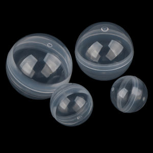 [COD] 50PCS Clear Can Open Transparency Plastic Capsule Toy  Ball Tiny Container Making Things Model