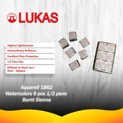 Lukas Aquarell 1862 Finest Moist Artists Watercolors 7.5ml (3pcs) tube - German Quality