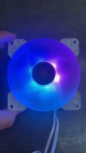 พัดลม ARGB SNOWMAN FAN(ARGB) 9CM COOLING FAN(ใช้ต่อกับกล่องรีโมทCOOLMAN หรือ TSUNAMI ได้)