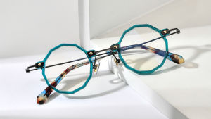 FONEX Acetate Titanium Glasses Frame Women Brand Design Vintage Retro Polygon Eyeglasses Men Japanese High-Quality Spectacles Custom Optical Eyewear 85685