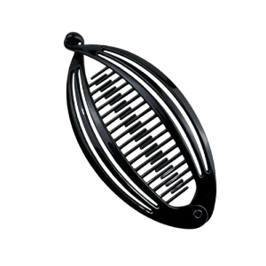 SERENITY Tortoiseshell Patterned Hair Combs with Curved Design in Brown and Black Shades