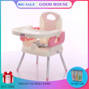 Ghế ăn dặm cho bé có thể gấp gọn hiện đại ghế ăn dặm đa năng Mặt bàn có các hốc riêng biệt chắc chắn an toàn cho Bé