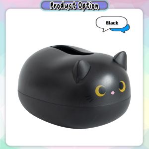 [Little B House] Kawaii Cat Tissue Box Holder With Toothpick Napkin Multi-Functional Storage 纸巾盒 Kotak Kertas Tisu - HL21