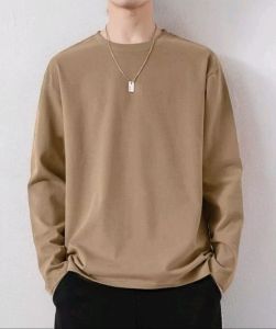 Diskon Sweater Keren Kaos Pria Distro Polos Lengan Panjang Sweatshirt Cowok Elegan Crewneck Trendy