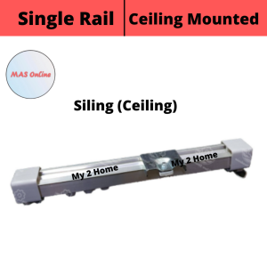 SUPER DOSO Single Set Besi Langsir Rod / Curtain Rail DIY Home improvement MASONLINE