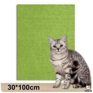 Cat Scratching Mat Trimmable Self-Adhesive Anti-Scratcher Carpet Furniture Protector Sticker Board Mainan Kucing