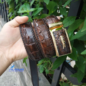 [FREE SHIP] Thắt lưng da cá sấu [LIỀN NGUYÊN CON] Phiên bản cao cấp đan viền thủ công đẹp bền bỉ