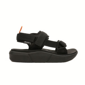 SAOKI - Sandals Traveling Pria Slop Sendal Slip On Wanita Gunung Amar Black