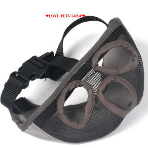 Rọ mõm cho Chó mõm ngắn loại cao cấp có lỗ thông ở 2 mắt - Love Pets Shop