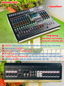 Bàn Mixer MTMax SG2 – 14 Kênh Đa Năng 99 Hiệu Ứng Vang Số USB Thu/Phát Nhạc Phantom 48V EQ 3 Băng Tần Livestream – Karaoke – Sân Khấu – Phòng Thu Âm Thanh Chuyên Nghiệp"          Hỏi ChatGPT