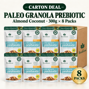[CARTON DEAL] Brookfarm Paleo Granola Prebiotic Almond Coconut 300g x 8 Packs | Grain Free Gluten Free Vegan