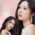Lens Eyesme - Ocher Brown - Lens nâu tự nhiên - Kính áp tròng Hàn Quốc từ 0 đến 8 độ. 