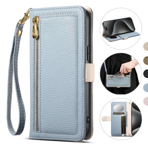 Ladies Leather Crossbody Case for Huawei HONOR 400 PRO HONOR200 Wallet Flip Cover Card Slots Flip Phone bag Casing