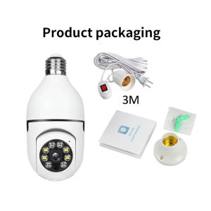 V380 Pro 5G 8MP Dual Lens Bulb CCTV Camera HD 1080P WIFI connect to phone two-way audio night vision Baby Monitor remote surveillance camera 360° PTZ APP Control 1 YEAR WARRANTY