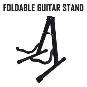 【SG/Ready Stock】Foldable Acoustic or Electric Guitar Stand - Portable Bass Violin Instrument Display Holder