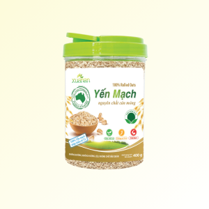 Yến Mạch Nguyên Chất Cán Mỏng Xuân An [ko đường] Hộp 400G